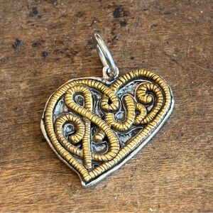 Waxing Poetic ADORAGRAPHIC HEART PENDANT - Sis Sister